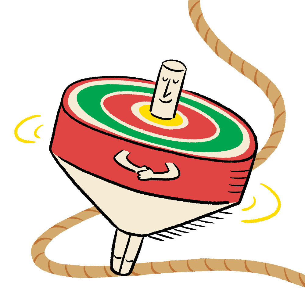 Koma | Spinning Symbol of Steady Fortune
