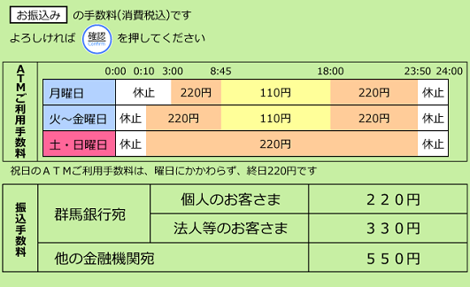 群馬銀行(ローンお振込み)