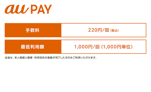 au PAY(auペイメント)(ご出金)